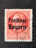 [King Ludwig III Overprinted "Freistaat Bayern", type P4]