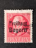 [King Ludwig III Overprinted "Freistaat Bayern", type P3]