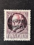 [King Ludwig III Overprinted "Freistaat Bayern", type P12]