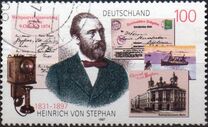 [The 100th Anniversary of Heinrich von Stephan, Postmaster, tip BLV]