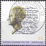 [The 100th Anniversary of the Birth of Reinhold Schneider, 1903-1958, tip CBX]