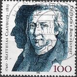 [The 250th Anniversary of the Birth of Matthias Claudius, Poet, type AUU]