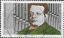 [The 75th Anniversary of the Death of Max Reger, Composer, type AXA]