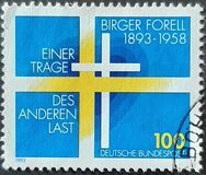 [The 100th Anniversary of the Birth of Birger Forell, Swedish Theologian, type BDJ]