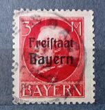 [King Ludwig III Overprinted "Freistaat Bayern", type P15]