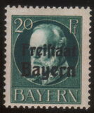 [King Ludwig III Overprinted "Freistaat Bayern", type P5]