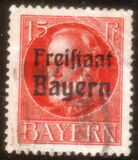 [King Ludwig III Overprinted "Freistaat Bayern", type P4]