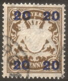 [No.62 Overprinted New Value, type X1]