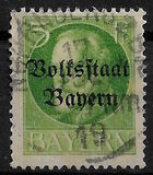 [Overprinted "Volksstaat Bayern", type N1]