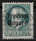 [Overprinted "Volksstaat Bayern", type N5]