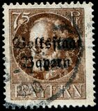 [Overprinted "Volksstaat Bayern", type N12]