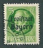 [King Ludwig III Overprinted "Freistaat Bayern", type P1]