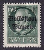 [Overprinted "Volksstaat Bayern", type N11]