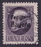 [King Ludwig III Overprinted "Freistaat Bayern", type P14]