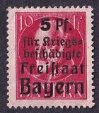 [Charity Stamps - Overprinted "Für Kriegsbeschädigte", type Q]