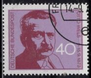 [The 100th Anniversary of the Birth of Otto Wels, Social Democrat, type UY]