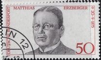 [The 100th Anniversary of the Birth of Matthias Erzberger, Polititian, type YF]