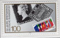 [The 150th Anniversary of the First Stamp, type AVA]