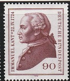 [The 250th Anniversary of the Birth of Immanuel Kant, Philosopher, type VY]