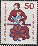 [The 25th Anniversary of the German Maternal Rest and Well-Being Foundation, type WX]