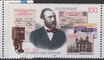 [The 100th Anniversary of Heinrich von Stephan, Postmaster, tip BLV]