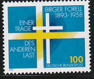 [The 100th Anniversary of the Birth of Birger Forell, Swedish Theologian, type BDJ]