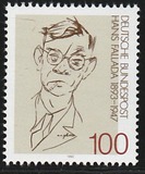 [The 100th Anniversary of the Birth of Hans Fallada, Writer, type BCZ]