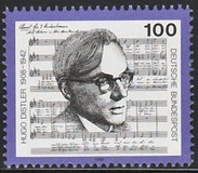 [The 50th Anniversary of the Death of Hugo Distler, Composer and Conductor, type BBF]