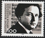 [The 100th Anniversary of the Birth of Athur Honegger, Composer, type AZQ]