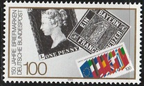 [The 150th Anniversary of the First Stamp, type AVA]