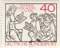 [The 700th Anniversary of the Death of Thomas von Aquin, Theologian, type VN]