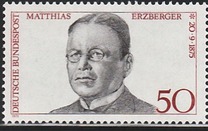 [The 100th Anniversary of the Birth of Matthias Erzberger, Polititian, type YF]