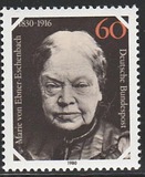 [The 150th Anniversary of the Birth of Marie von Ebner Eschenbach, Writer, type AFO]