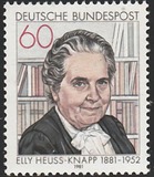 [The 100th Anniversary of the Birth of  Elly Heuss-Knapp, type AFZ]