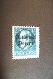 [Overprinted "Volksstaat Bayern", type N5]