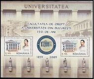 [The 150th Anniversary of Law at the University of Bucharest, type JEF]