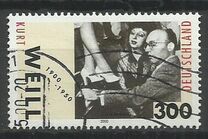 [The 100th Anniversary of the Birth of Kurt Weill, 1900-1950, type BTA]