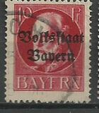 [Overprinted "Volksstaat Bayern", type N3]