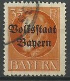 [Overprinted "Volksstaat Bayern", type N8]