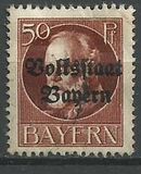 [Overprinted "Volksstaat Bayern", type N10]