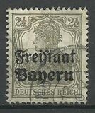 [German Empire Postage Stamps Overprinted "Freistaat Bayern", type O]