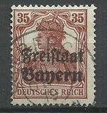 [German Empire Postage Stamps Overprinted "Freistaat Bayern", type O8]