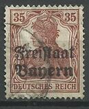 [German Empire Postage Stamps Overprinted "Freistaat Bayern", type O8]