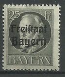 [King Ludwig III Overprinted "Freistaat Bayern", type P6]