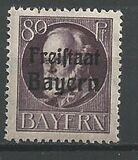 [King Ludwig III Overprinted "Freistaat Bayern", type P12]