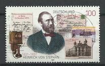 [The 100th Anniversary of Heinrich von Stephan, Postmaster, tip BLV]