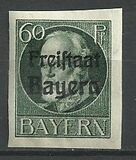 [King Ludwig III Overprinted "Freistaat Bayern", type P10]