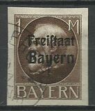 [King Ludwig III Overprinted "Freistaat Bayern", type P13]