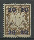 [No.62 Overprinted New Value, type X]