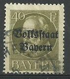 [Overprinted "Volksstaat Bayern", type N9]